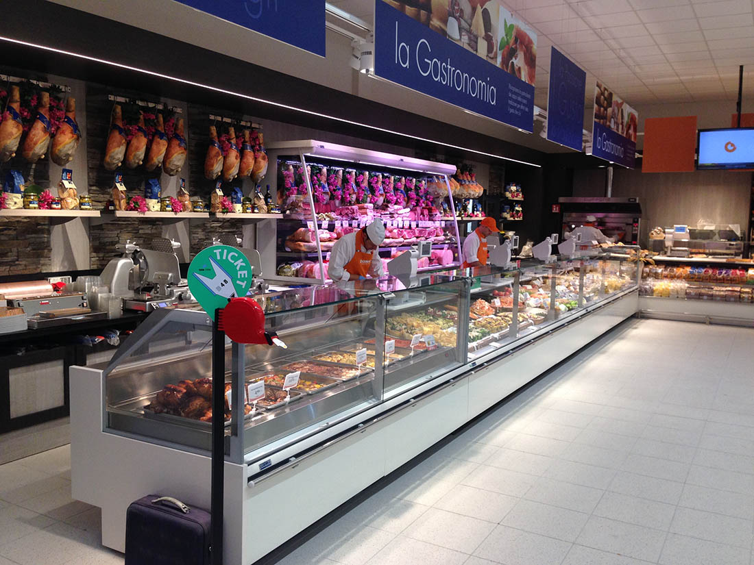 Allestimento reparto macelleria supermercati