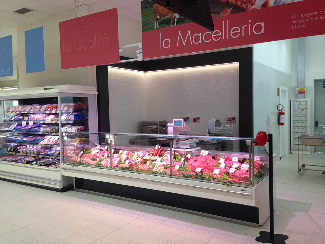 Allestimento reparto macelleria supermercati