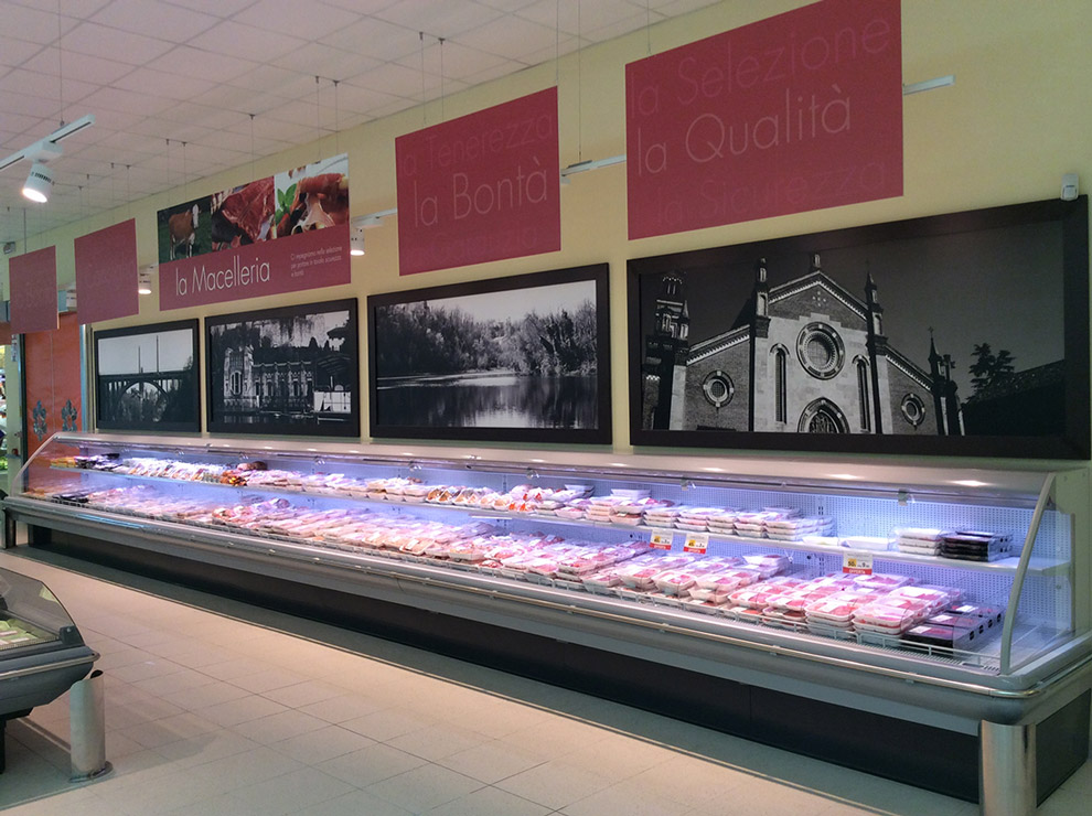 Allestimento reparto macelleria supermercati