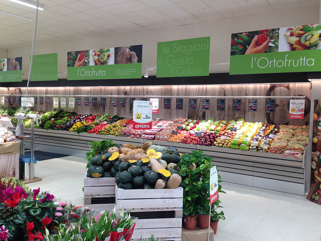 Allestimento arredi supermercati