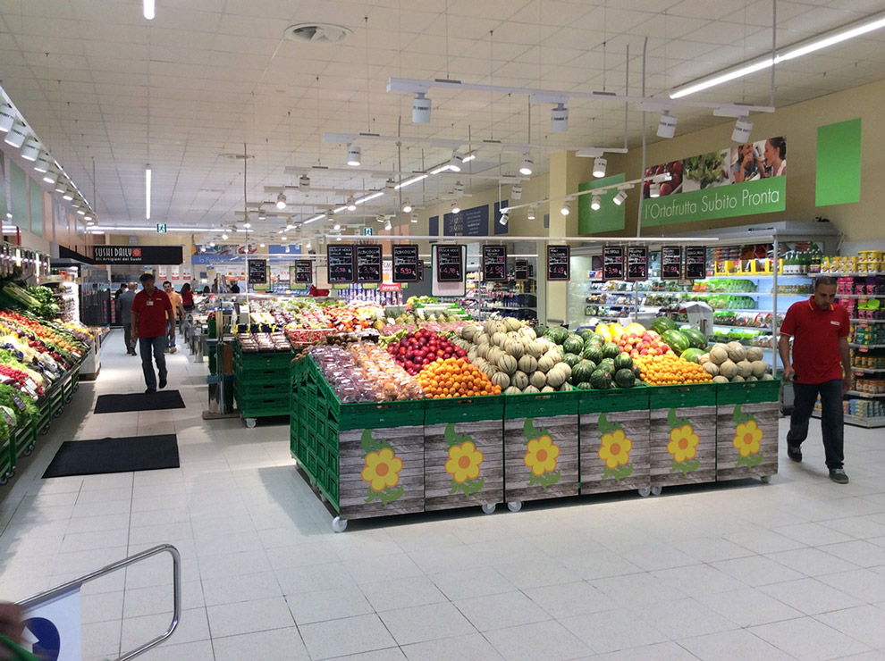 Allestimento arredi supermercati