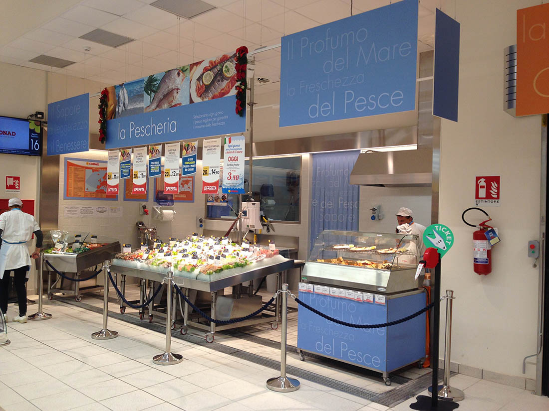 Allestimento reparto macelleria supermercati