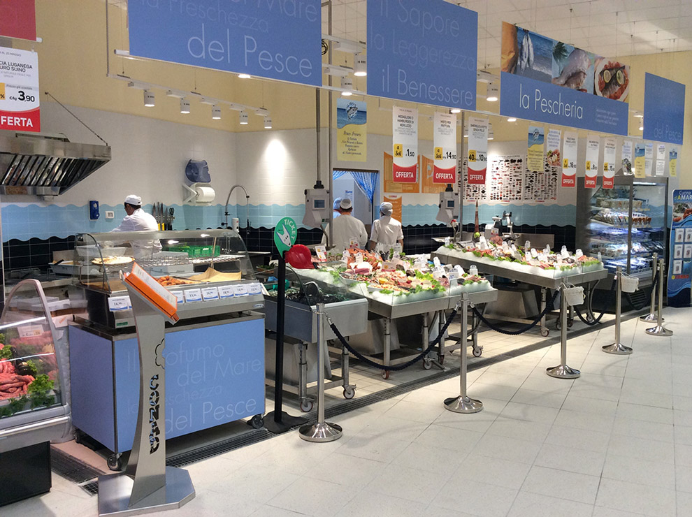 Allestimento reparto macelleria supermercati