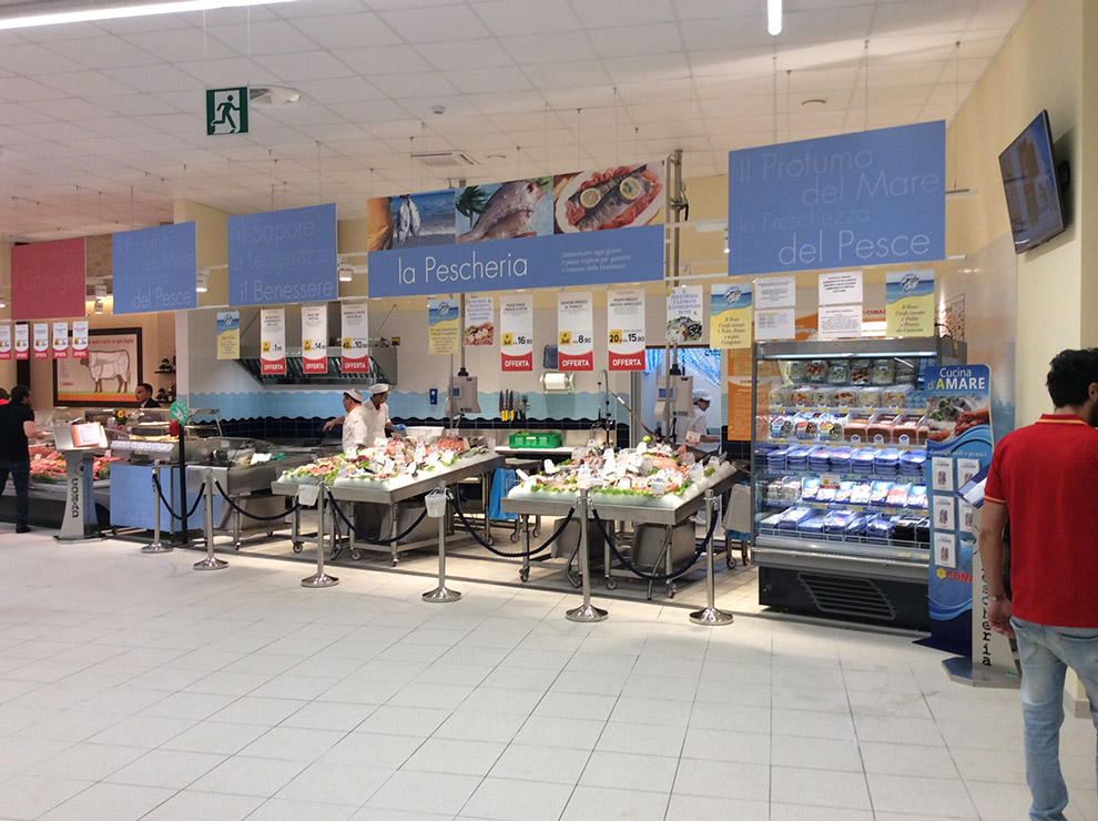 Allestimento reparto macelleria supermercati